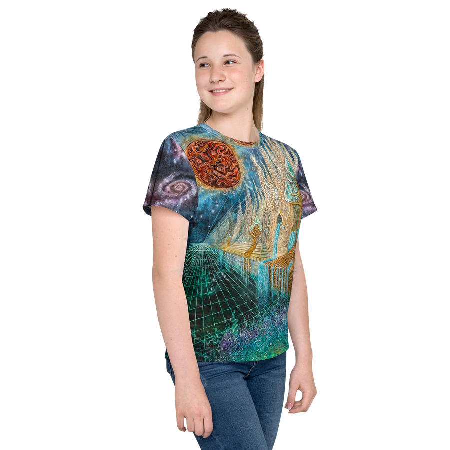 Bifrost and the Rainbow Bridge to Asgard Youth T-Shirt