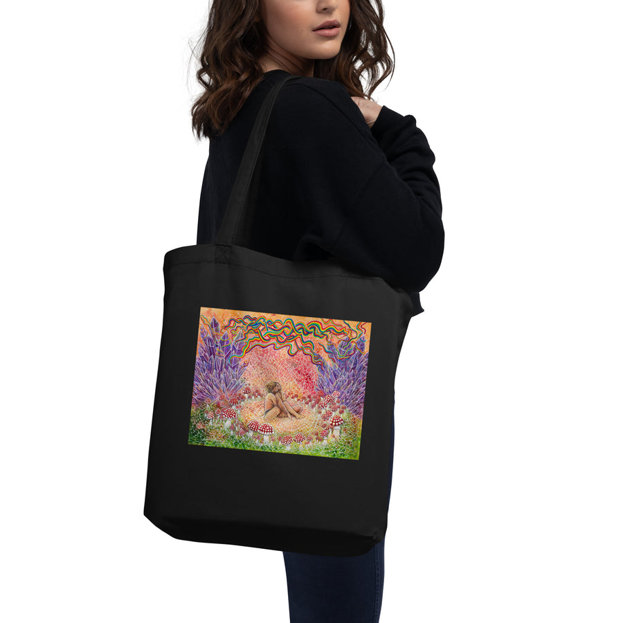 Mycelium Connection Small Organic Tote Bag