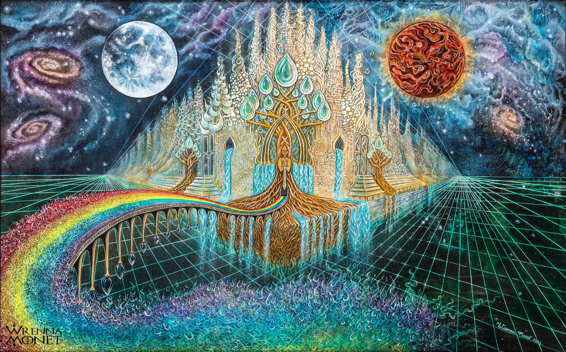 Bifrost and the Rainbow Bridge to Asgard Art Prints