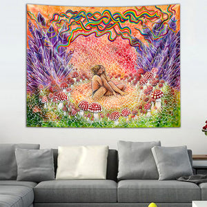 Mycelium Connection Tapestry