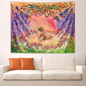 Mycelium Connection Tapestry