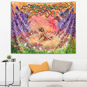 Mycelium Connection Tapestry