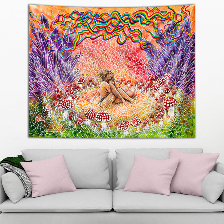 Mycelium Connection Tapestry