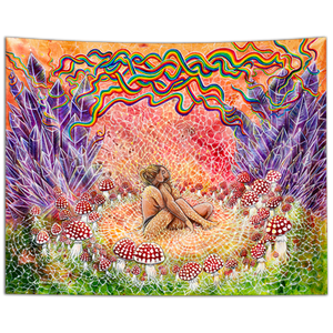 Mycelium Connection Tapestry