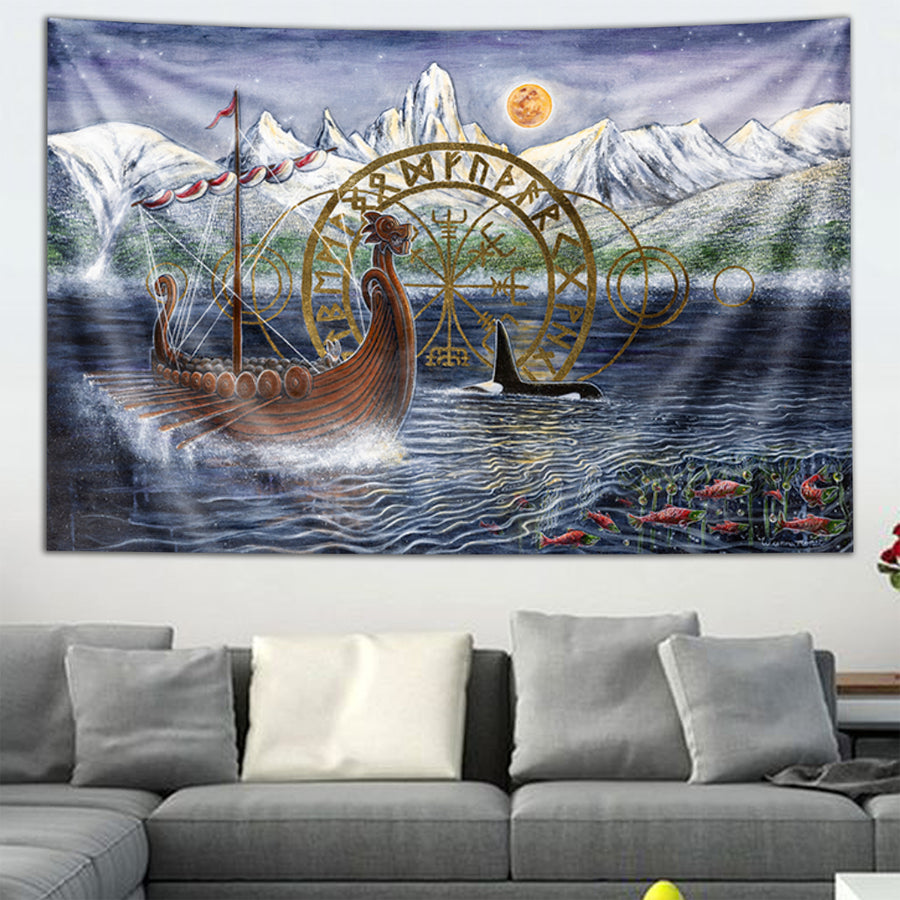 The Last Moonlight Run Tapestry