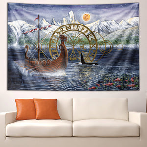 The Last Moonlight Run Tapestry