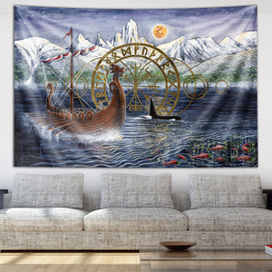 The Last Moonlight Run Tapestry