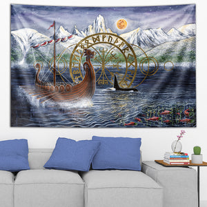 The Last Moonlight Run Tapestry