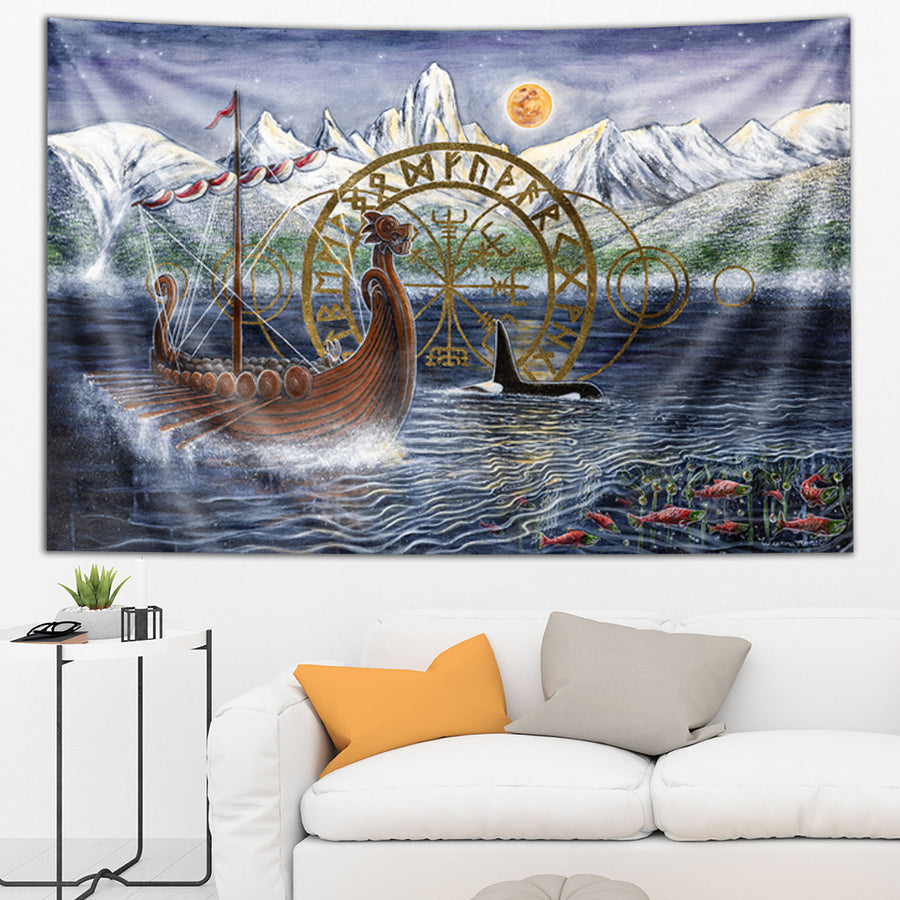 The Last Moonlight Run Tapestry