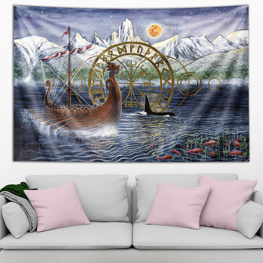 The Last Moonlight Run Tapestry