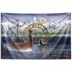 The Last Moonlight Run Tapestry