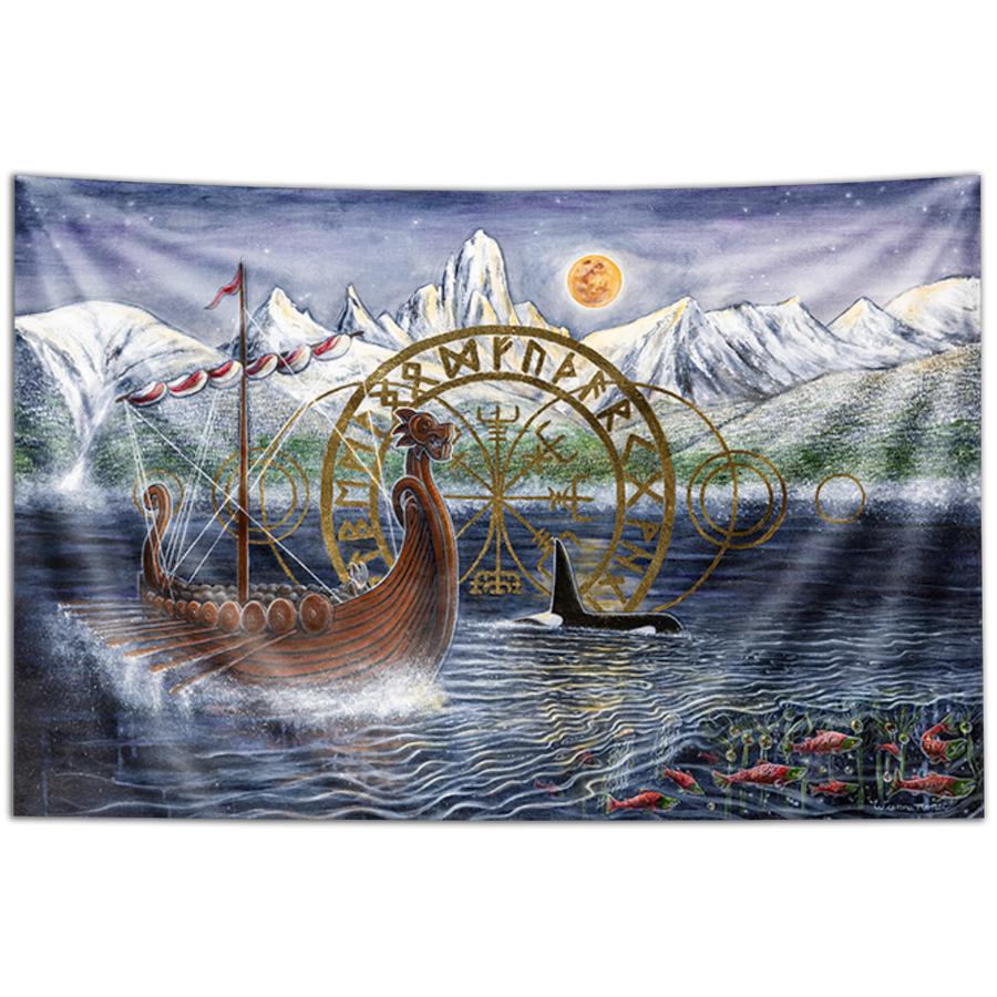 The Last Moonlight Run Tapestry