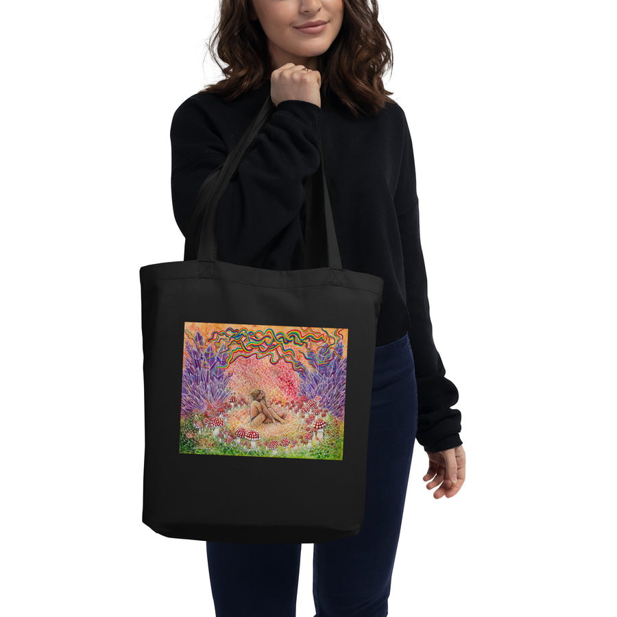 Mycellium Connection Small Organic Tote Bag