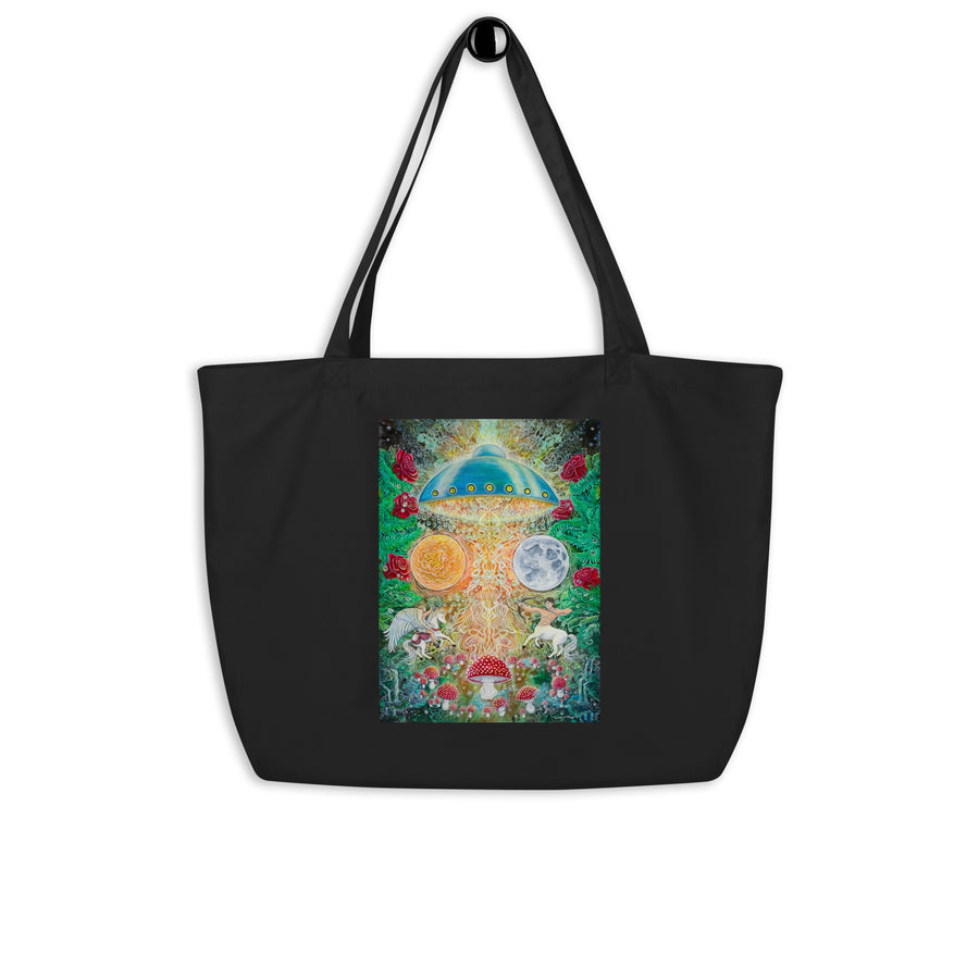 Ancient Psychedelia Large Organic Tote Bag