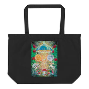 Ancient Psychedelia Large Organic Tote Bag